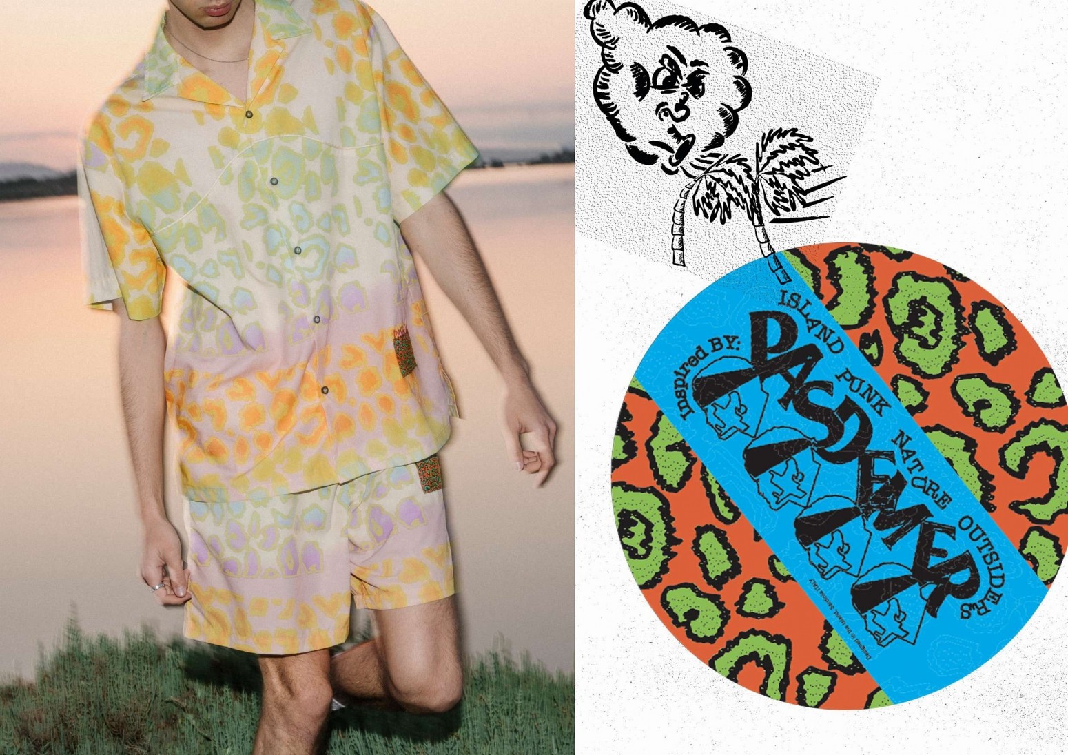 ��PAS DE MER/�ѥɥ����LEOPARD SHIRT Ⱦµ����� / MULTICOLOR