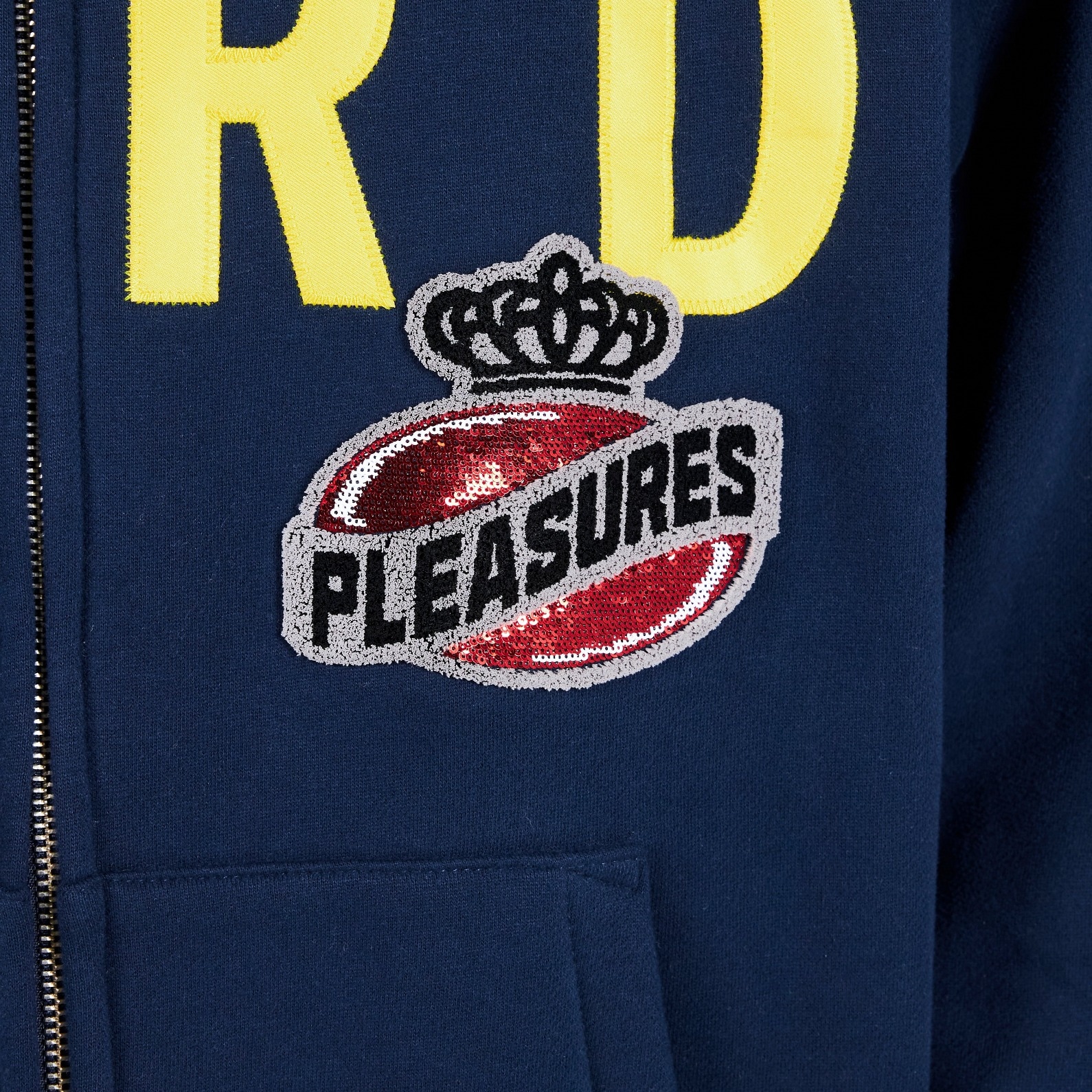 ��PLEASURES/�ץ쥸�㡼����N.E.R.D.��NERD ZIP UP HOODIE �ѡ����� / NAVY