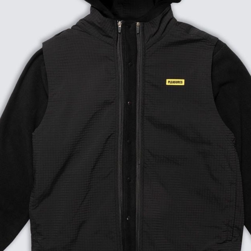 ��PLEASURES/�ץ쥸�㡼����OVERTURE CONVERTIBLE JACKET ���㥱�å� / BLACK