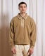 ��PLEASURES/�ץ쥸�㡼����DRIFT ZIP POLO ���åץݥ� / TAN