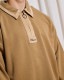 ��PLEASURES/�ץ쥸�㡼����DRIFT ZIP POLO ���åץݥ� / TAN