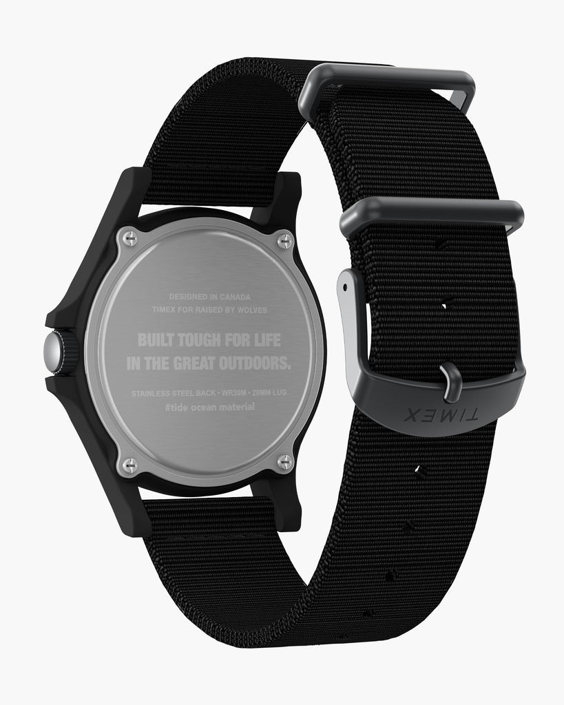 ��RAISED BY WOLVES/�쥤���ɥХ�����֥���RBW/TIMEX EXPEDITION ACADIA �ӻ��� / BLACK