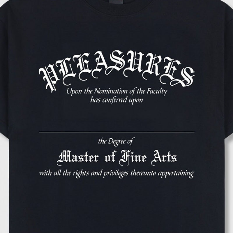 ��PLEASURES/�ץ쥸�㡼����DEGREE T-SHIRT T����� / BLACK