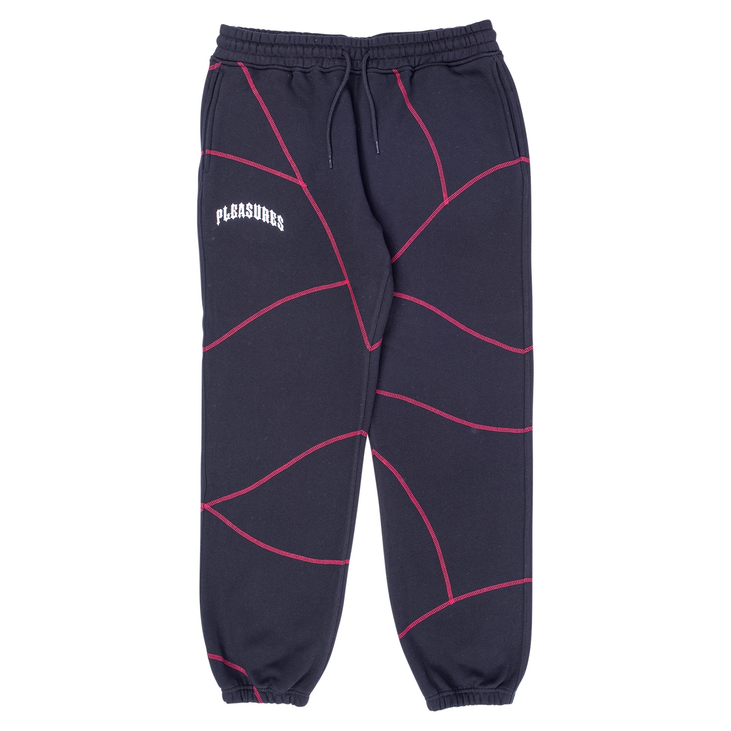 PLEASURES/ץ쥸㡼DESTROYER CONTRAST STITCH SWEATPANT åȥѥ / BLACK ֥å 