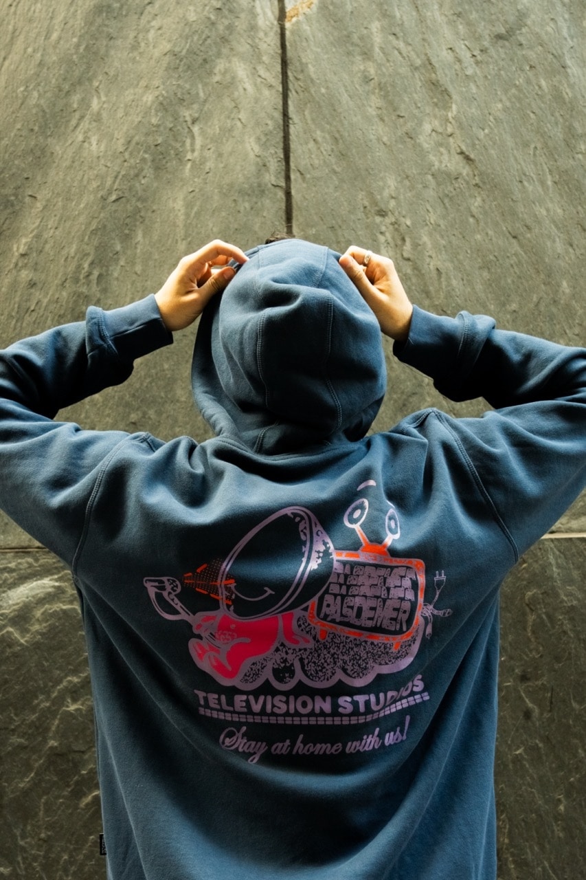 ��PAS DE MER/�ѥɥ����TV STUDIOS HOODY �ѡ����� / BLUE NAVY �ͥ��ӡ�