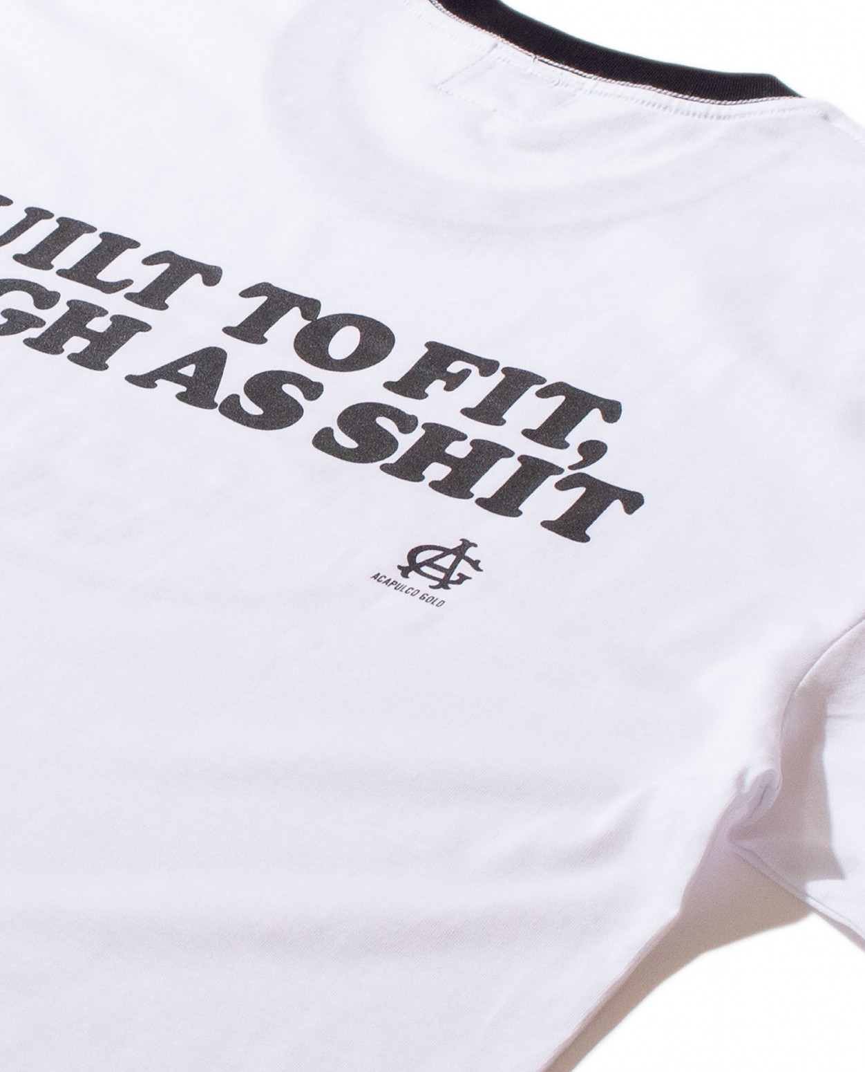 ACAPULCO GOLD/ץ륳 ɡOVAL LOGO RINGER TEE T / WHITE/BLACK