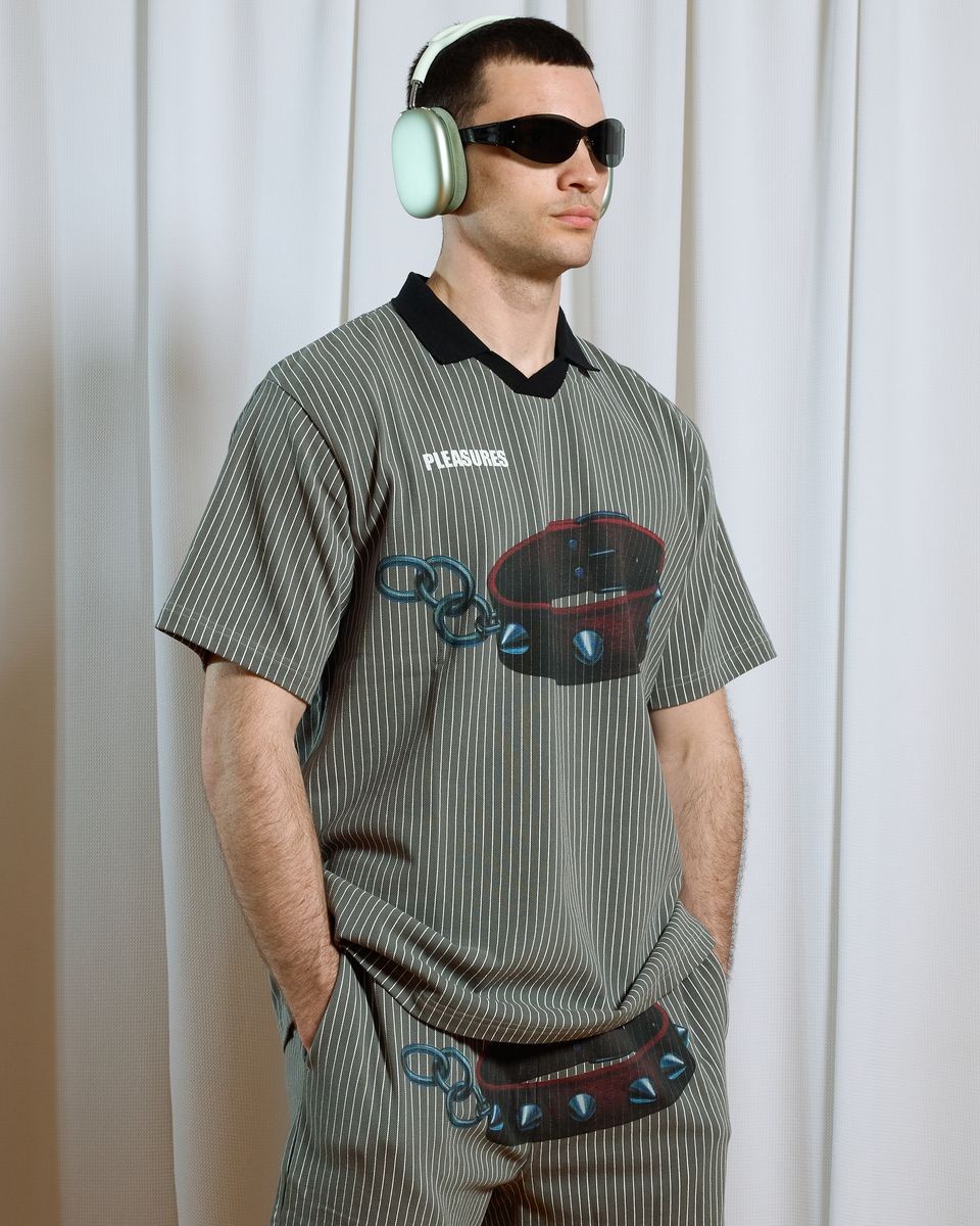 ��PLEASURES/�ץ쥸�㡼����PET POLO �ݥ������ / CHARCOAL