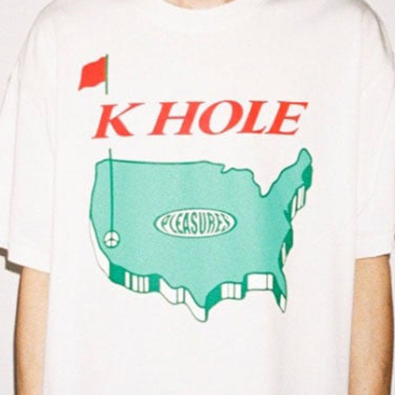 ��PLEASURES/�ץ쥸�㡼����HOLE T-SHIRT T����� / WHITE