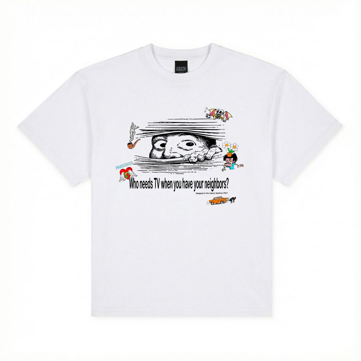 ��PAS DE MER/�ѥɥ����NEIGHBORS TEE T����� / WHITE