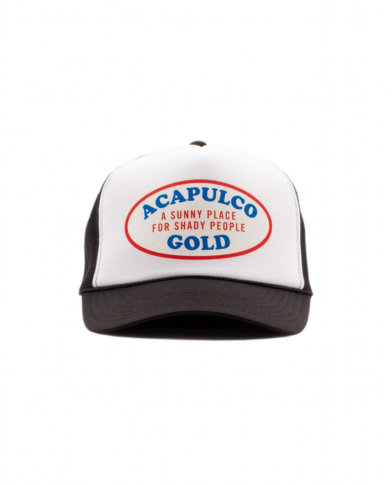 ACAPULCO GOLD/ץ륳 ɡOVAL LOGO TRUCKER CAP å / BLACK/WHITE