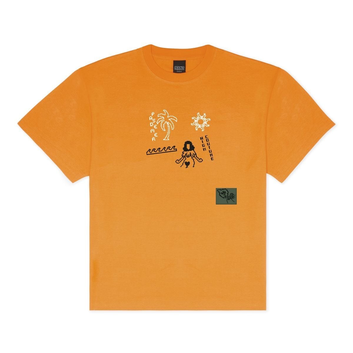 ��PAS DE MER/�ѥɥ����POSTCARD T-SHIRT T����� / ORANGE