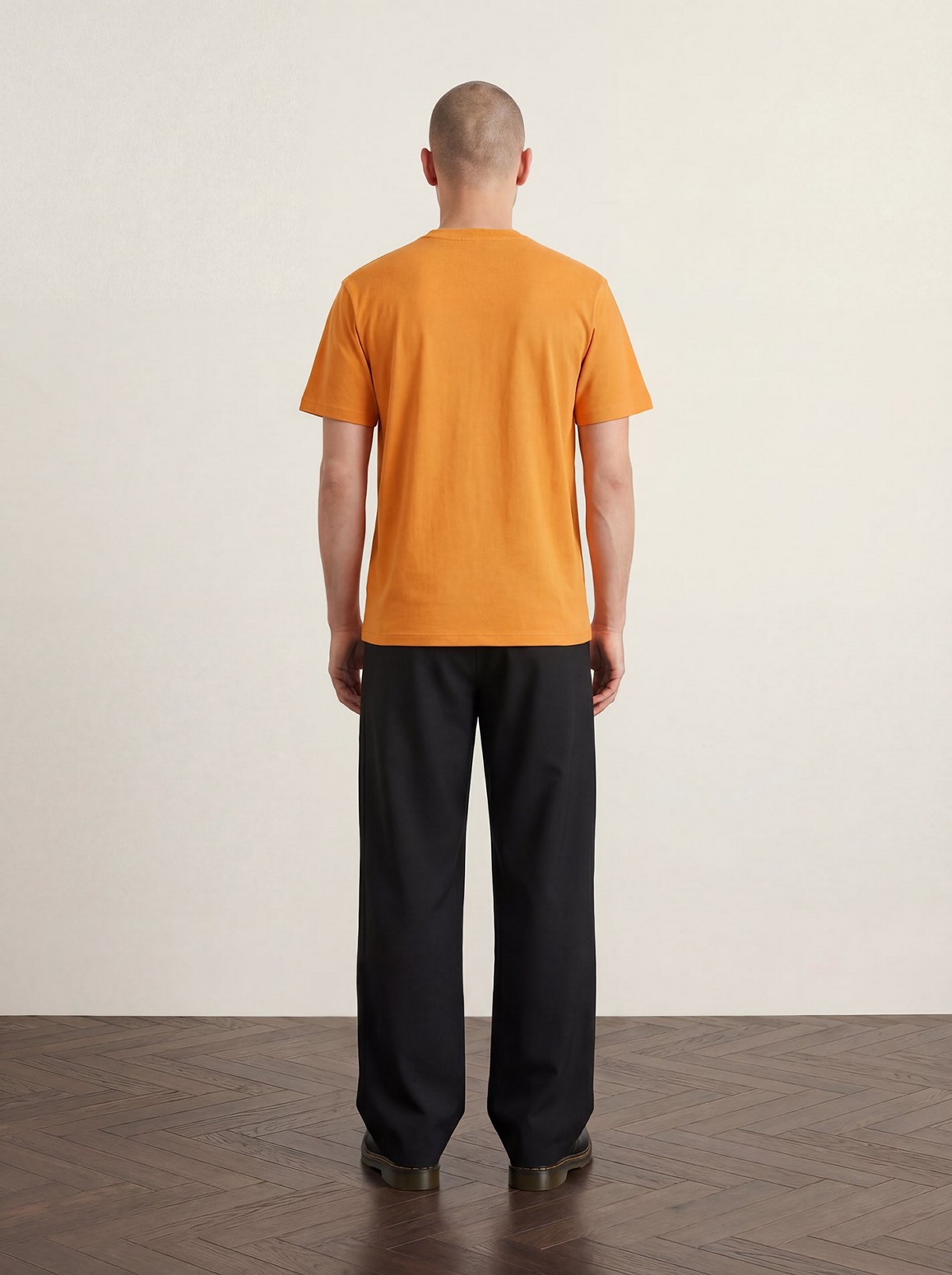 ��PAS DE MER/�ѥɥ����POSTCARD T-SHIRT T����� / ORANGE