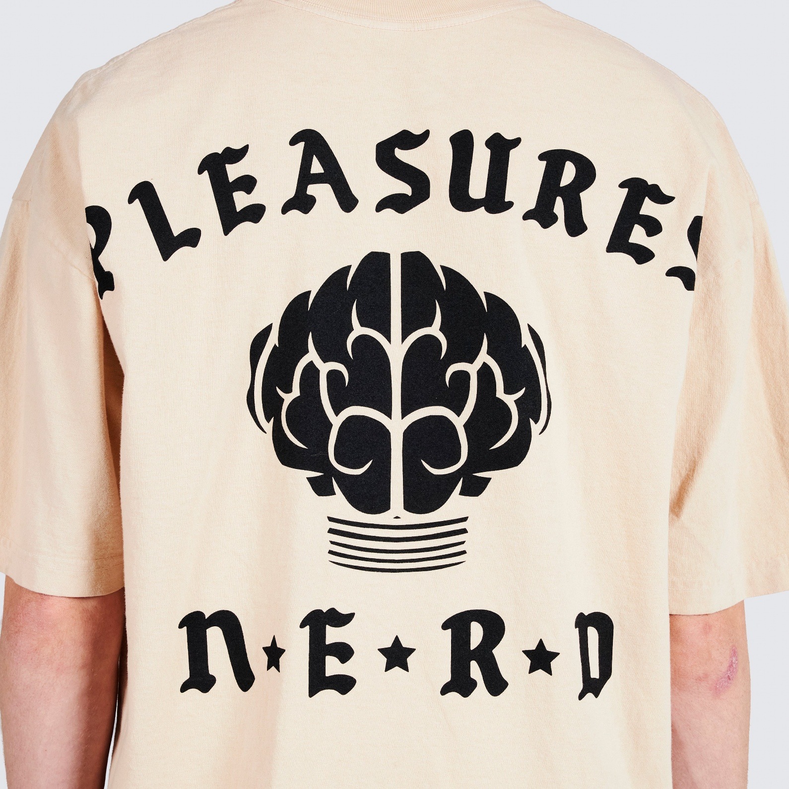 PLEASURES/ץ쥸㡼N.E.R.D.ROCKSTAR T-SHIRT T / TAN