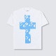 PLEASURES/ץ쥸㡼THE JESUS AND MARY CHAIN CROSS T-SHIRT T / WHITE