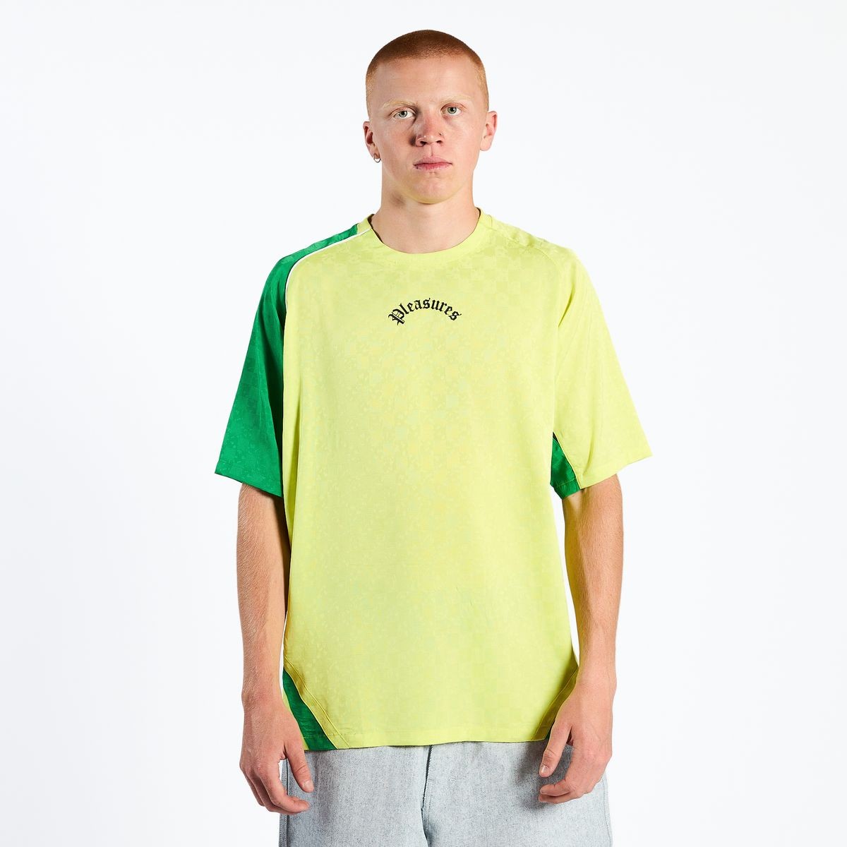 PLEASURES/ץ쥸㡼LATE SPORT SHIRT T / YELLOW