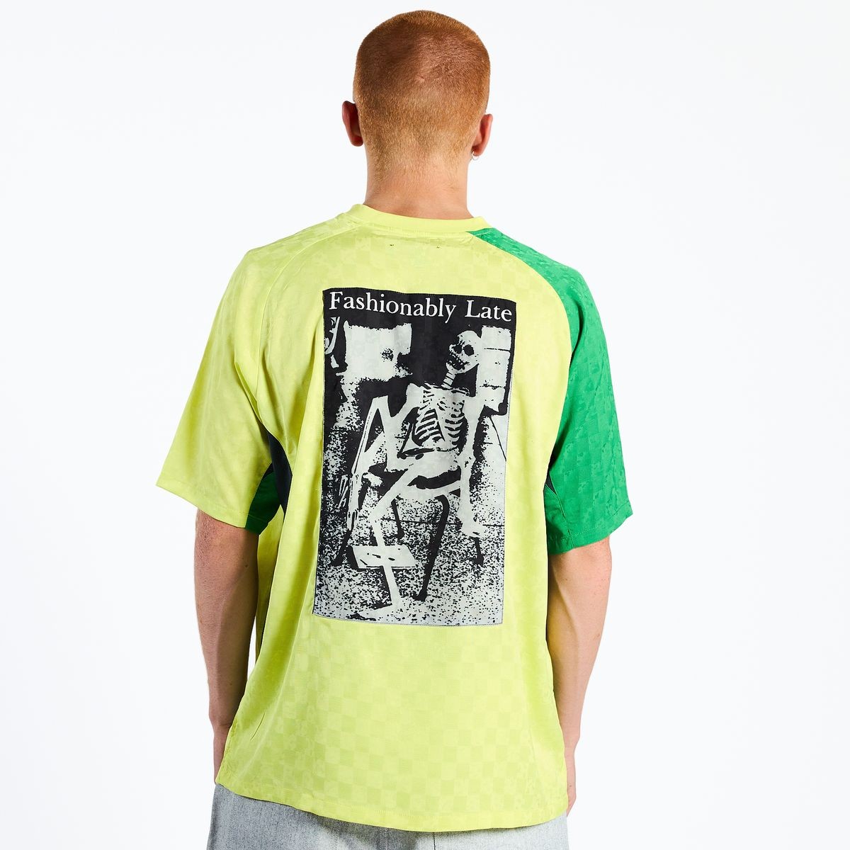 PLEASURES/ץ쥸㡼LATE SPORT SHIRT T / YELLOW