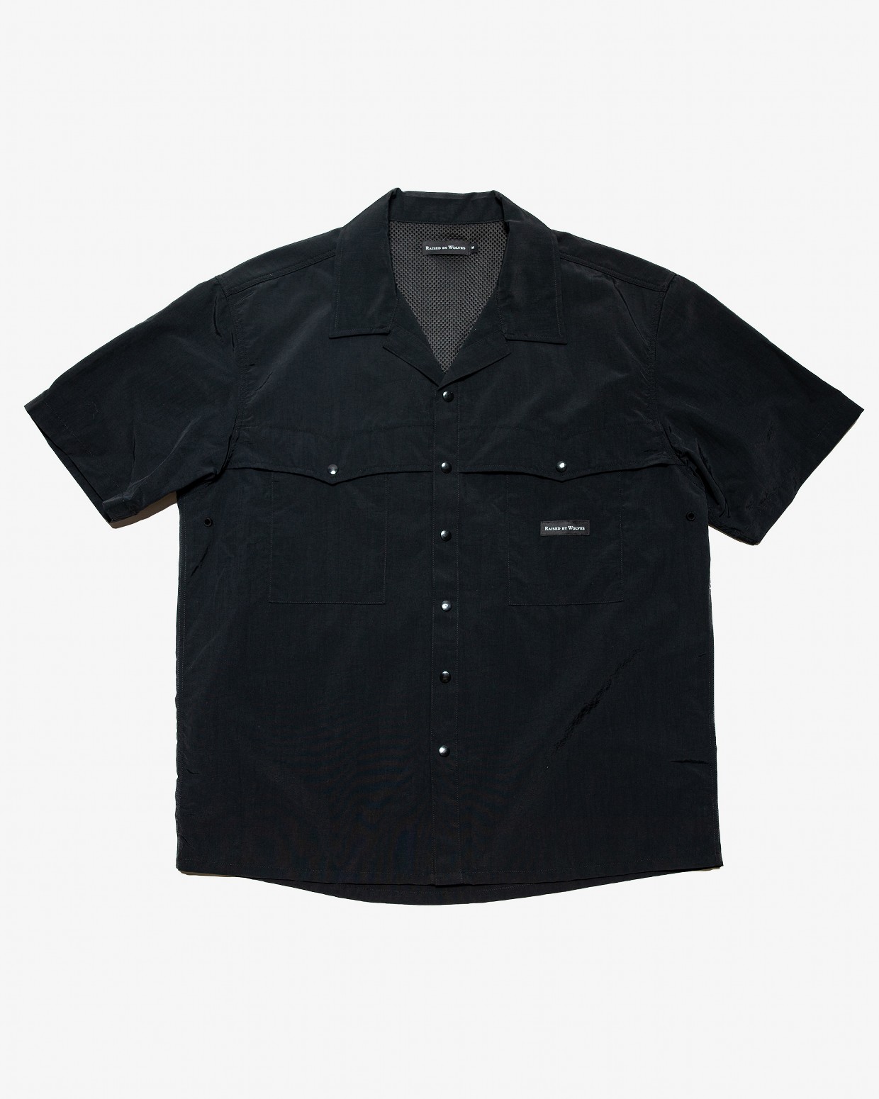 RAISED BY WOLVES/쥤ɥХ֥ADVENTURE SHIRT Ⱦµ / BLACK