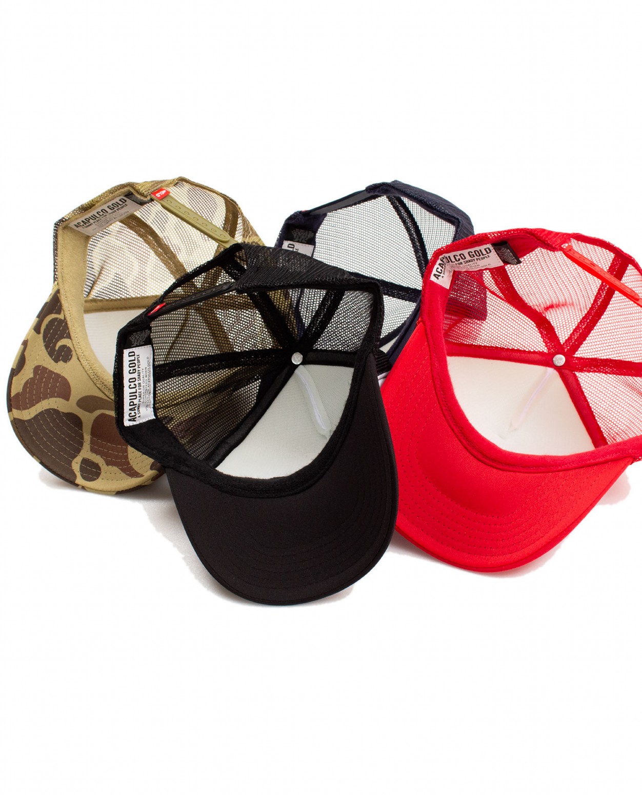 ACAPULCO GOLD/ץ륳 ɡOVAL LOGO TRUCKER CAP å / NAVY/WHITE