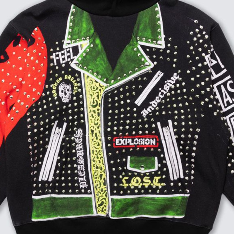 ��PLEASURES/�ץ쥸�㡼����EXPLOSION HOODIE �ѡ����� / BLACK