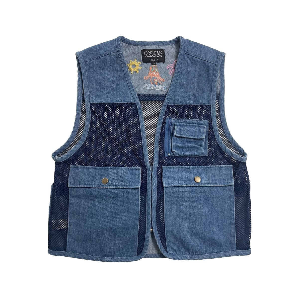 ��PAS DE MER/�ѥɥ����POSTCARD VEST �٥��� / BLUE