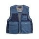��PAS DE MER/�ѥɥ����POSTCARD VEST �٥��� / BLUE