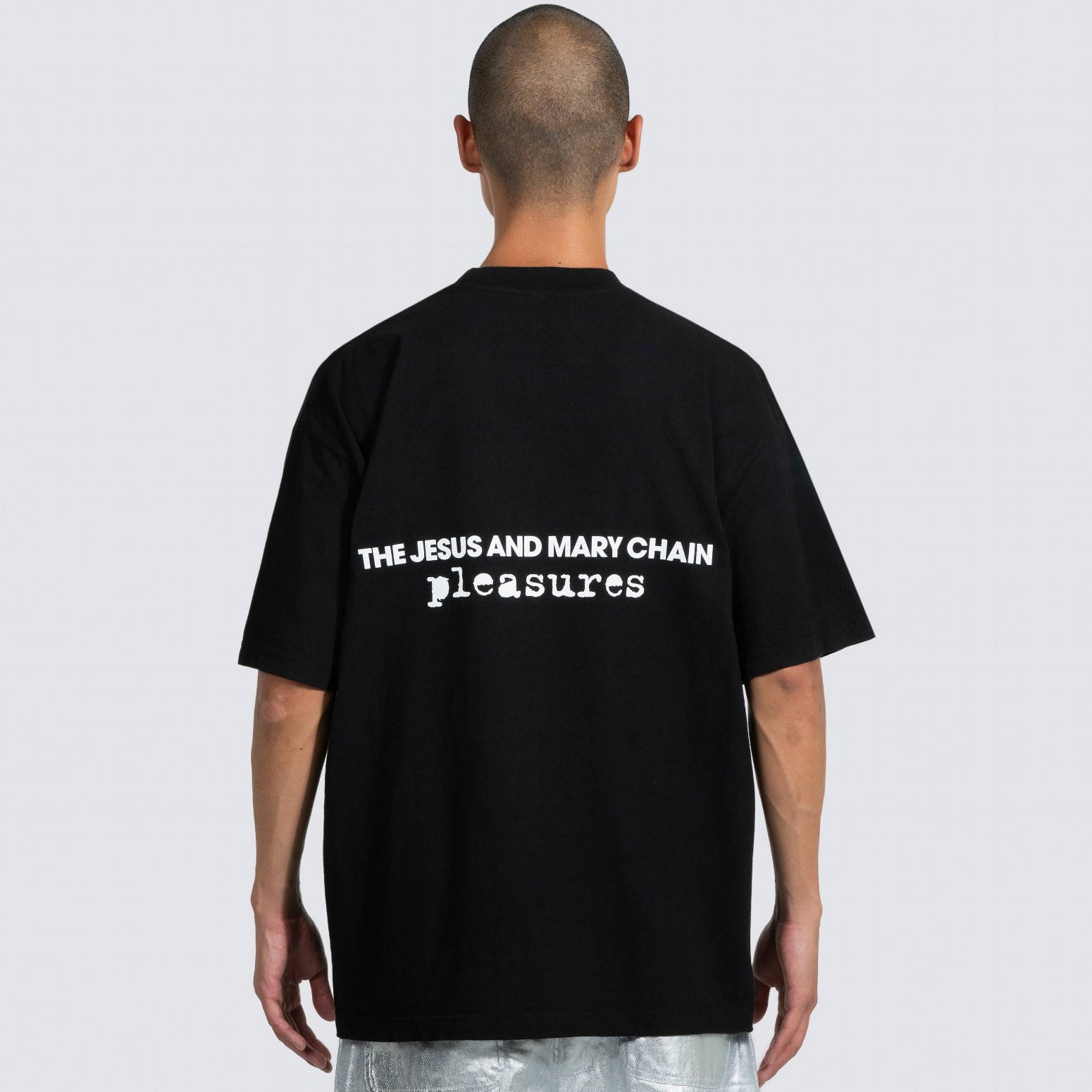 ��PLEASURES/�ץ쥸�㡼����THE JESUS AND MARY CHAIN�� CROSS T-SHIRT T����� / BLACK