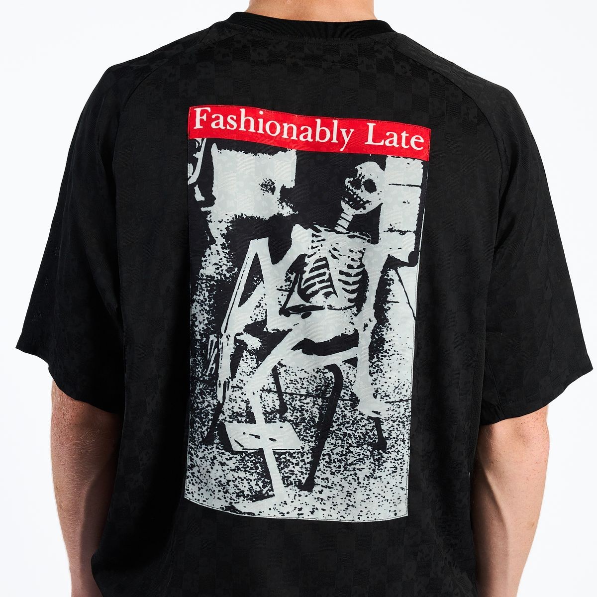 PLEASURES/ץ쥸㡼LATE SPORT SHIRT T / BLACK