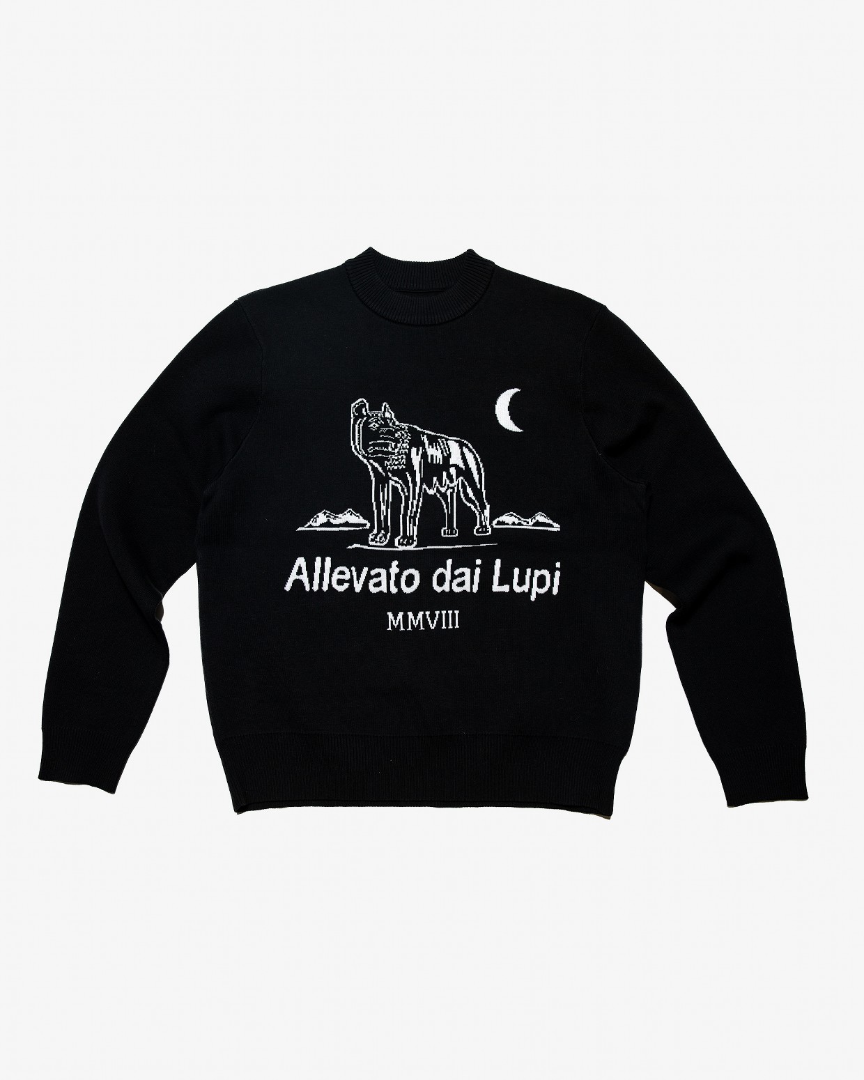 ��RAISED BY WOLVES/�쥤���ɥХ�����֥���CLUB SWEATER �������� / BLACK