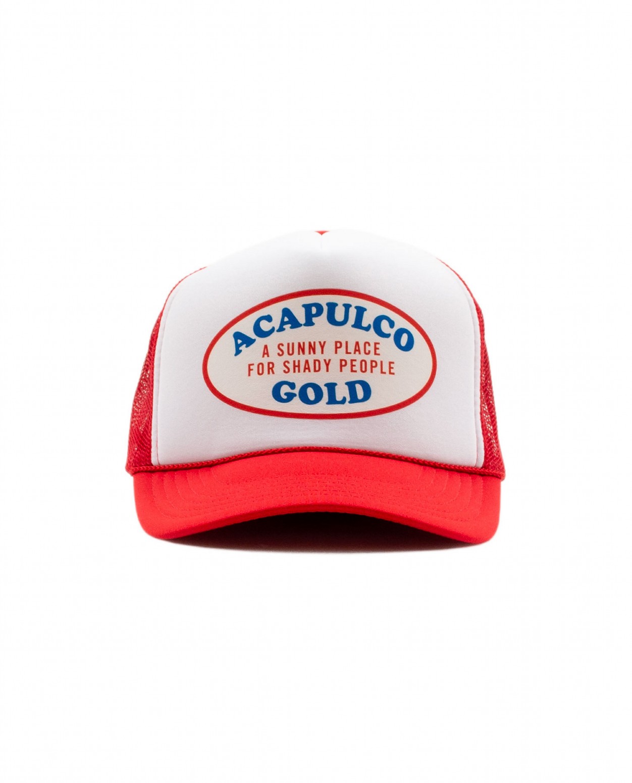 ACAPULCO GOLD/ץ륳 ɡOVAL LOGO TRUCKER CAP å / RED/WHITE