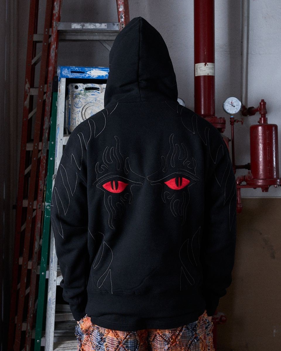 ��PLEASURES/�ץ쥸�㡼����AFTERLIFE HOODIE �ѡ����� / BLACK