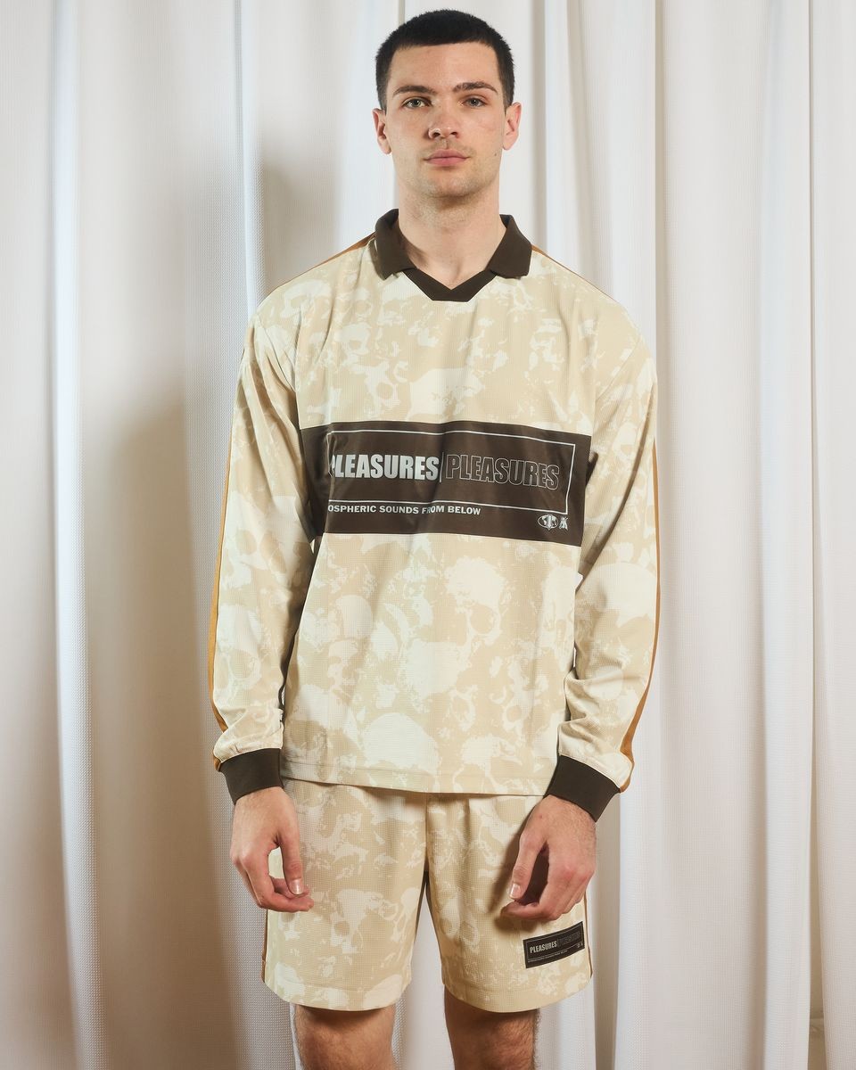 ��PLEASURES/�ץ쥸�㡼����DESPAIR LONG SLEEVE JERSEY ���㡼���� / ECRU