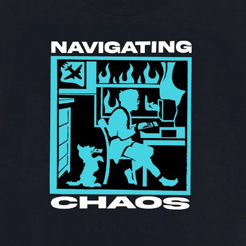 ��PLEASURES/�ץ쥸�㡼����NAVIGATE T-SHIRT T����� / BLACK