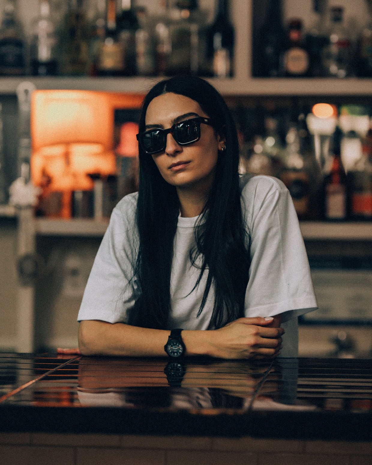 ��RAISED BY WOLVES/�쥤���ɥХ�����֥���MODEL A SUNGLASSES ���󥰥饹 / BLACK