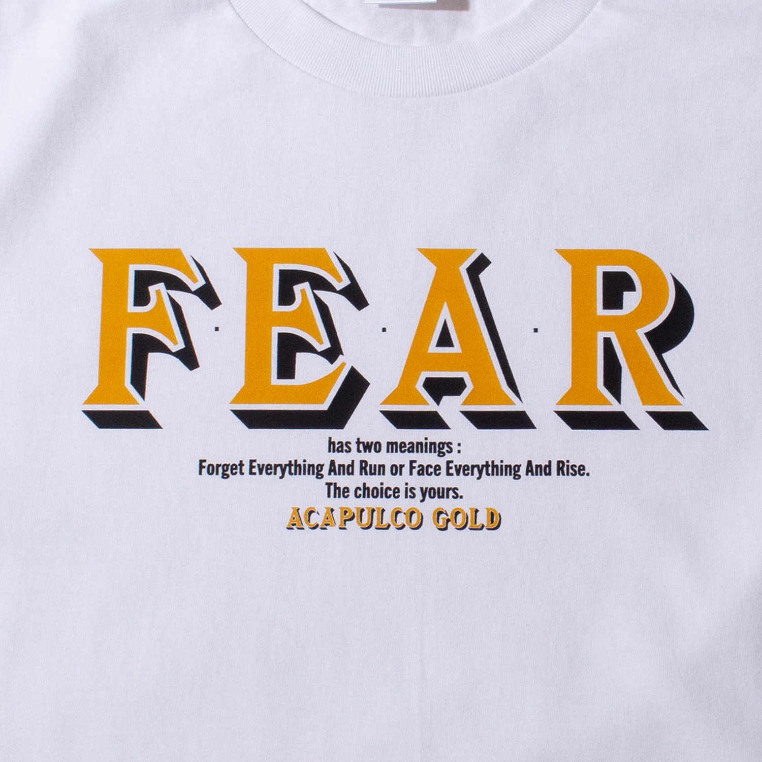 ��ACAPULCO GOLD/�����ץ륳 ������ɡ�FEAR TEE T����� / WHITE