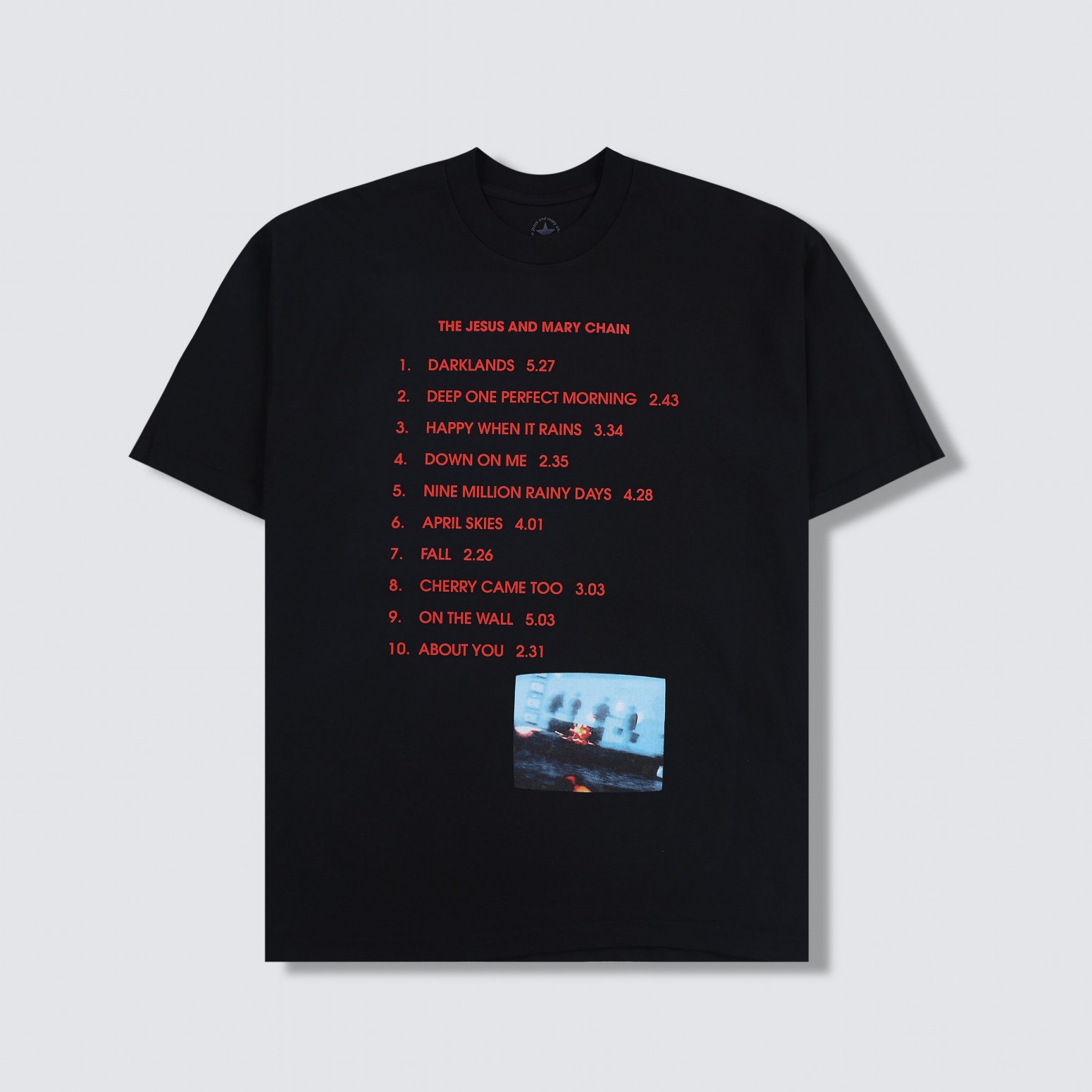 PLEASURES/ץ쥸㡼THE JESUS AND MARY CHAIN DARKLANDS T-SHIRT T / BLACK