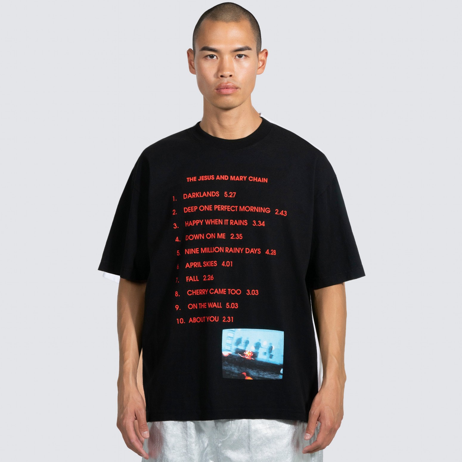 PLEASURES/ץ쥸㡼THE JESUS AND MARY CHAIN DARKLANDS T-SHIRT T / BLACK