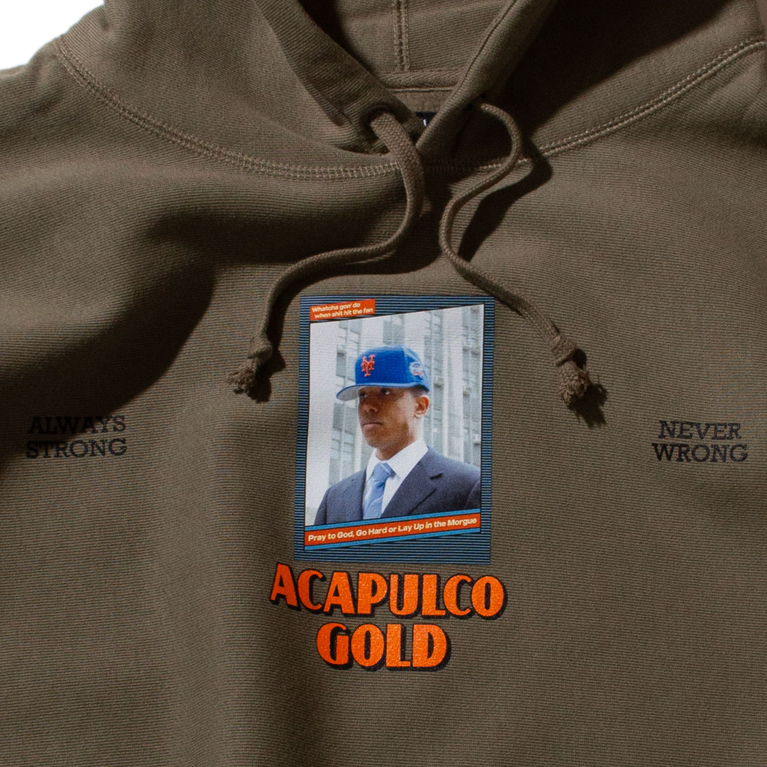 ACAPULCO GOLD/ץ륳 ɡALWAYS STRONG HOODED SWEATSHIRT ѡ / OLIVE