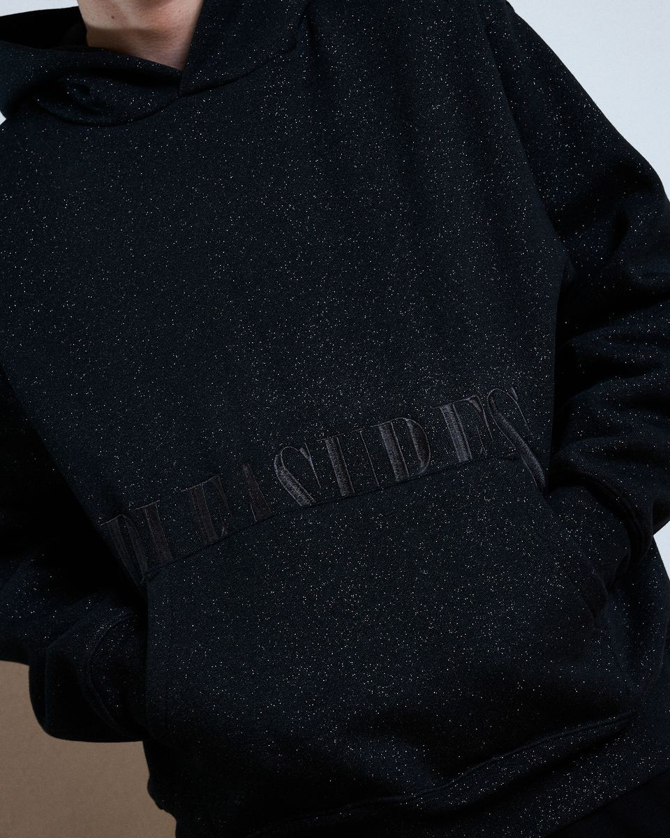 ��PLEASURES/�ץ쥸�㡼����STARRY ONYX HOODIE �ѡ����� / BLACK