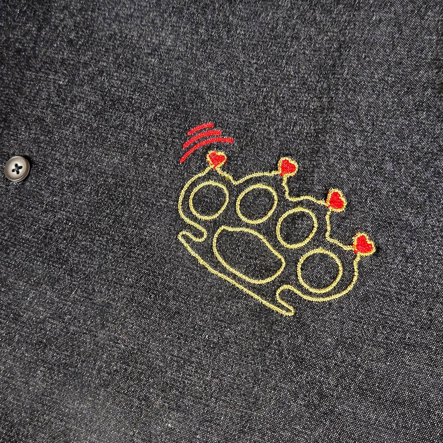 ��PAS DE MER/�ѥɥ����SBUGNINE SHIRT Ⱦµ����� / BLACK