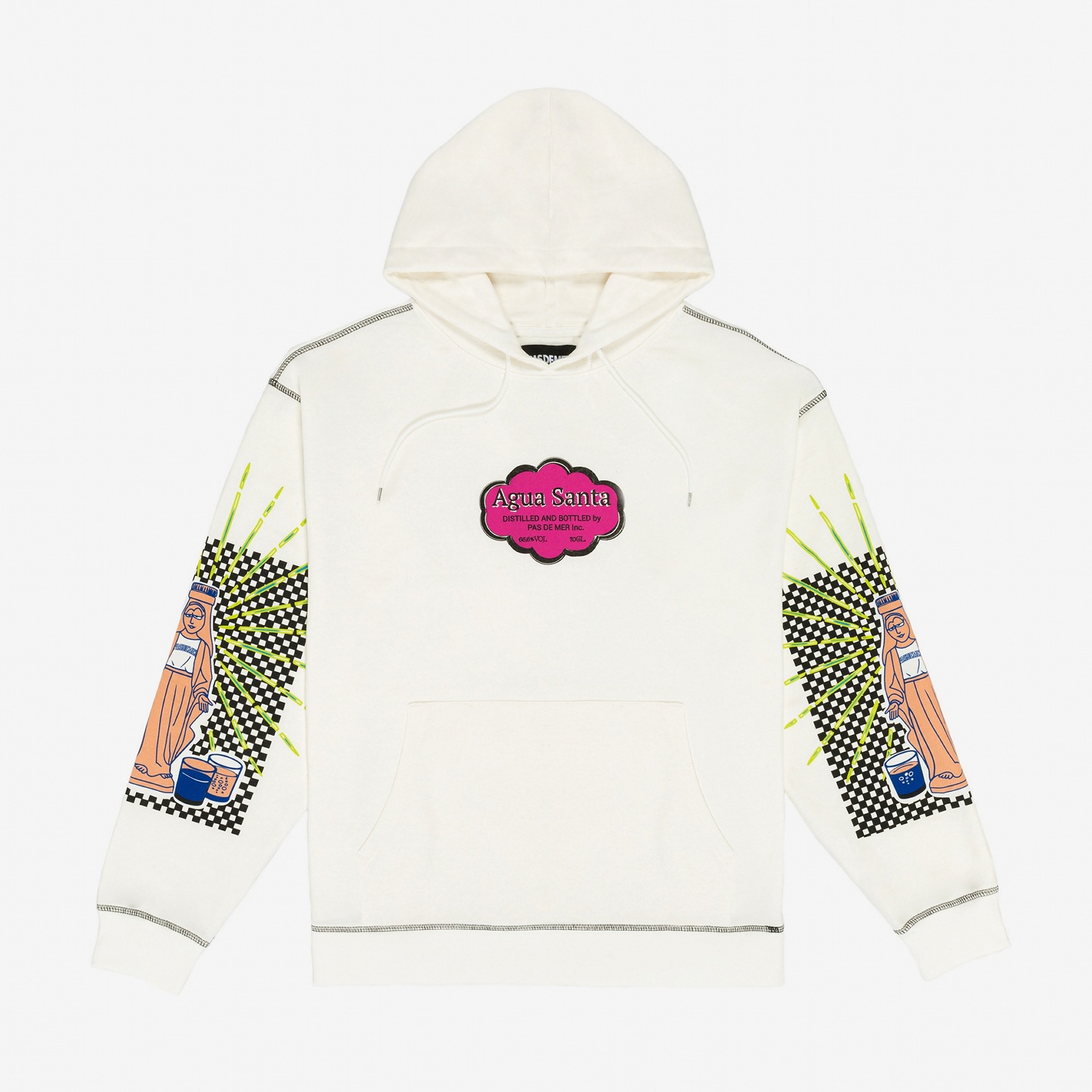 ��PAS DE MER/�ѥɥ����AGUA SANTA HOODY �����С��������ѡ����� / NATURAL �ʥ�����ۥ磻�� ��