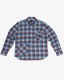 RAISED BY WOLVES/쥤ɥХ֥PLAID FLANNEL SHIRT Ĺµ / DUSTY BLUE