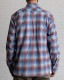 RAISED BY WOLVES/쥤ɥХ֥PLAID FLANNEL SHIRT Ĺµ / DUSTY BLUE