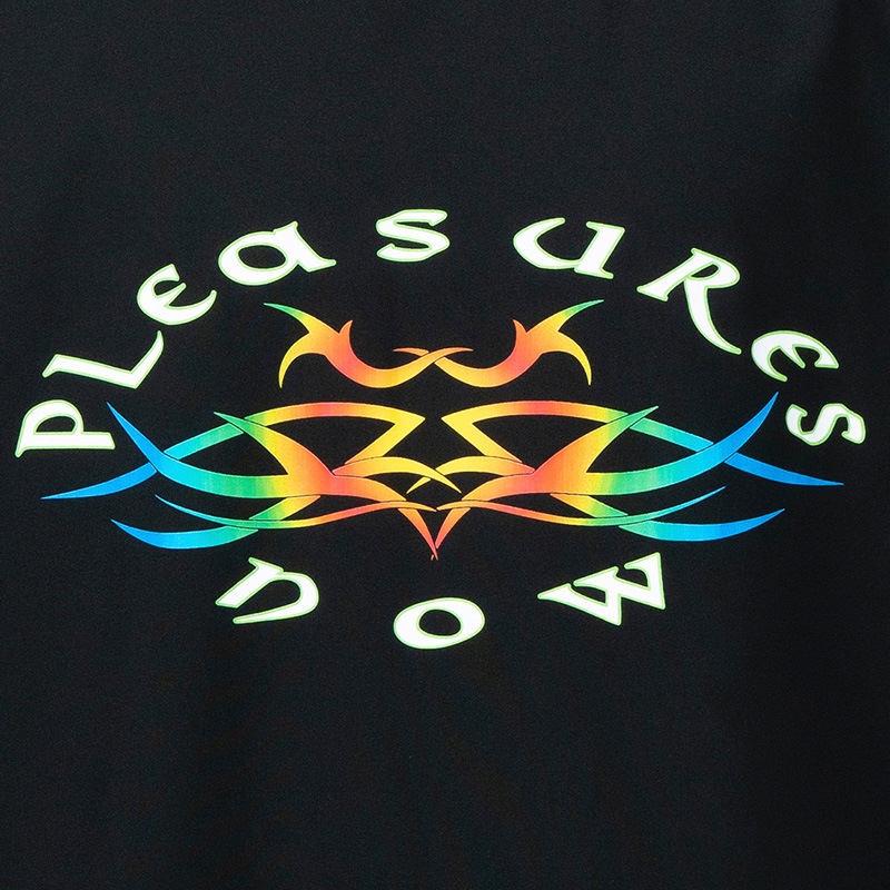 PLEASURES/ץ쥸㡼ADVENTURE RAGLAN SPORT SHIRT T / BLACK