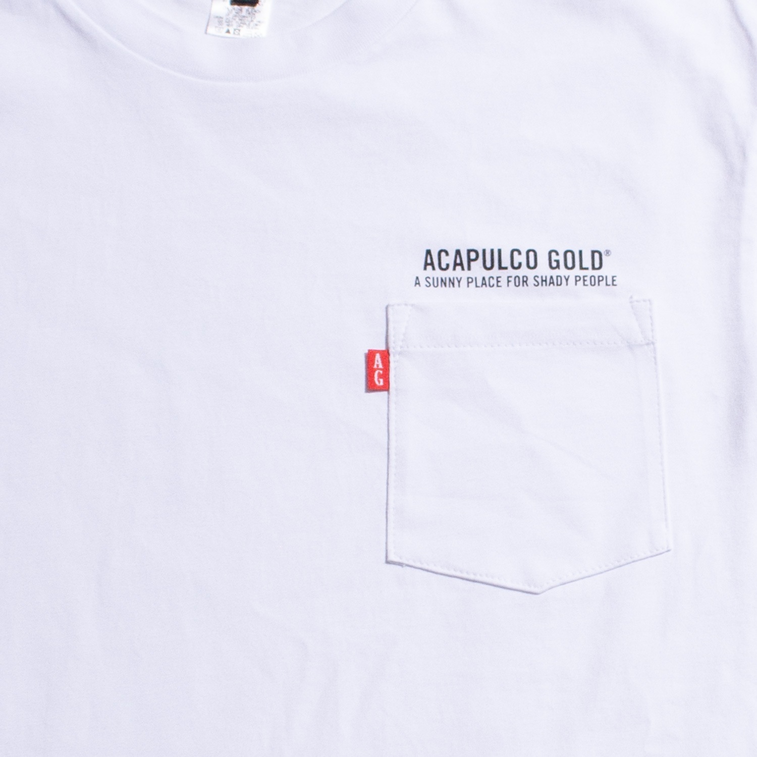 ACAPULCO GOLD/ץ륳 ɡCLASSIC POCKET TEE (RELAXED FIT) T / WHITE