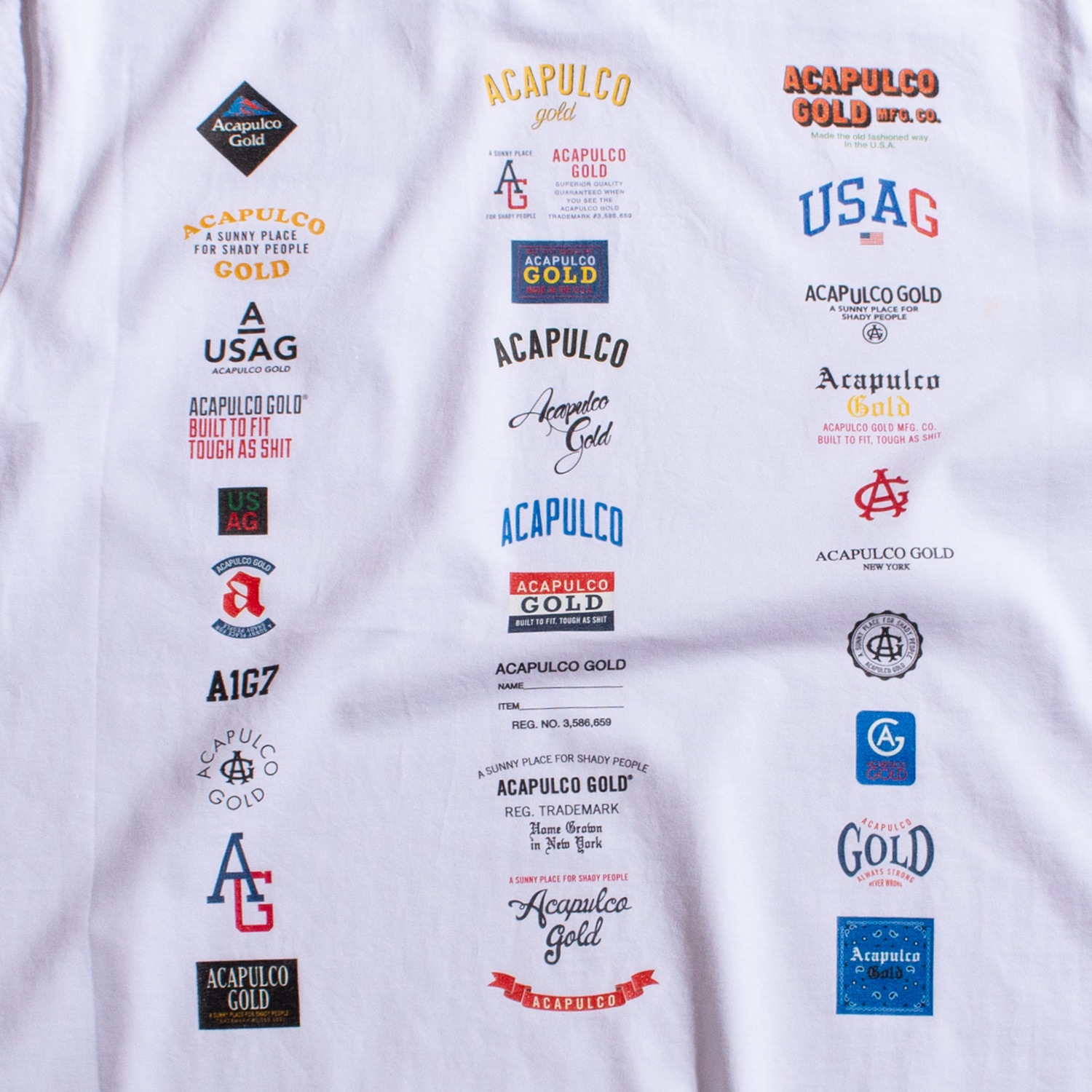 ACAPULCO GOLD/ץ륳 ɡCLASSIC POCKET TEE (RELAXED FIT) T / WHITE