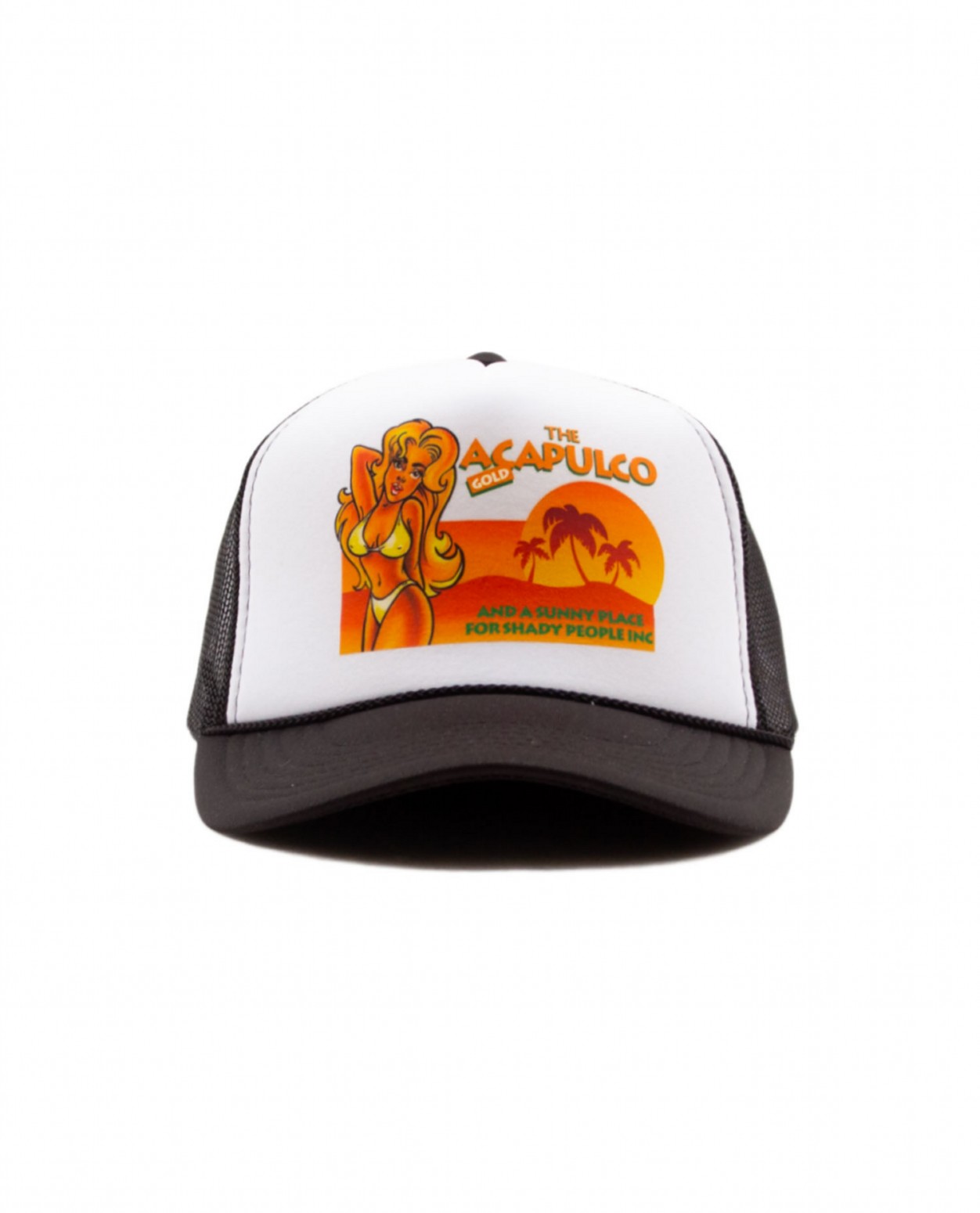 ACAPULCO GOLD/ץ륳 ɡWET DREAM TRUCKER CAP å / BLACK/WHITE