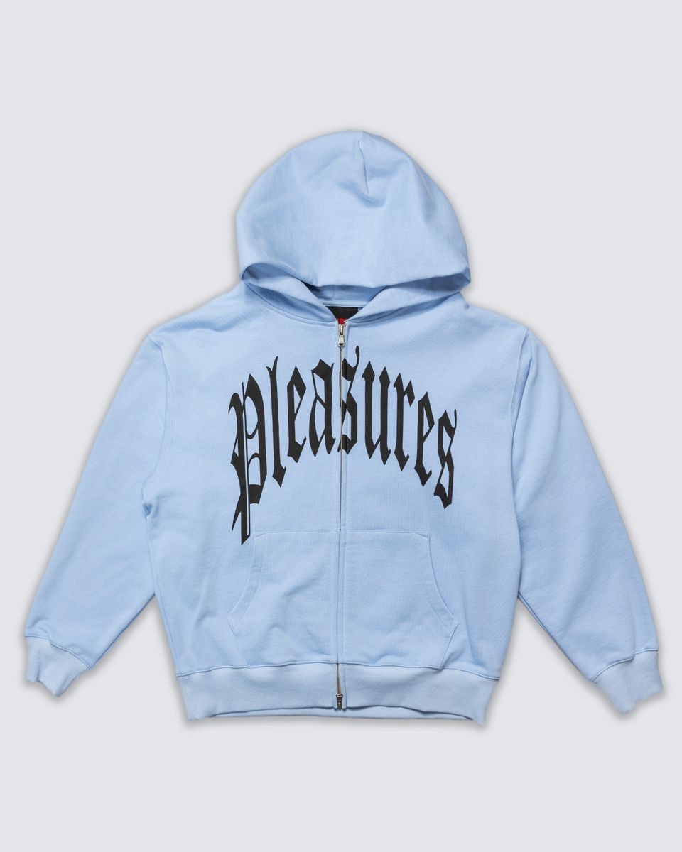 PLEASURES/プレジャーズ】TWITCH ZIP HOODIE パーカー / POWDER