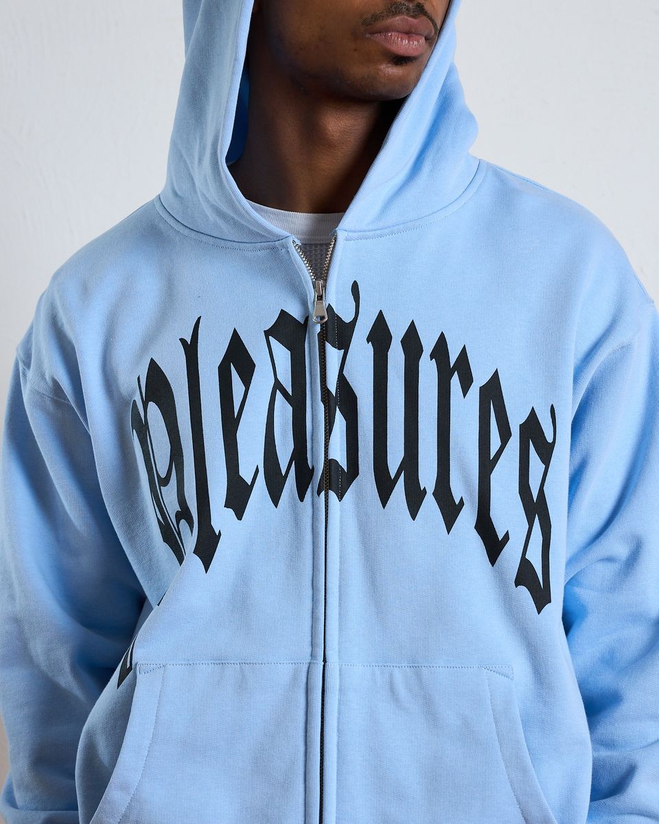 ��PLEASURES/�ץ쥸�㡼����TWITCH ZIP HOODIE �ѡ����� / POWDER BLUE