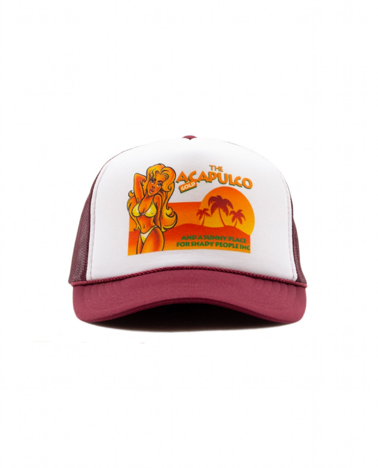 ACAPULCO GOLD/ץ륳 ɡWET DREAM TRUCKER CAP å / BURGUNDY/WHITE