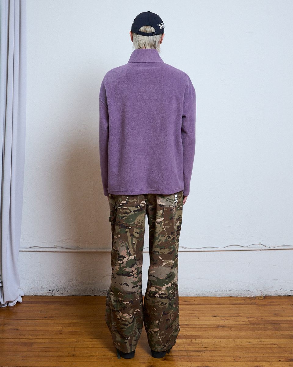 ��PLEASURES/�ץ쥸�㡼����ONYX HALF ZIP POLAR FLEECE �ݡ��顼�ե꡼�� / LILAC